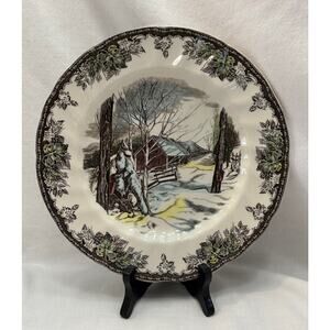 Johnson Brothers-England-The Friendly Village-The Sugar Maples Plate-10 5/8"